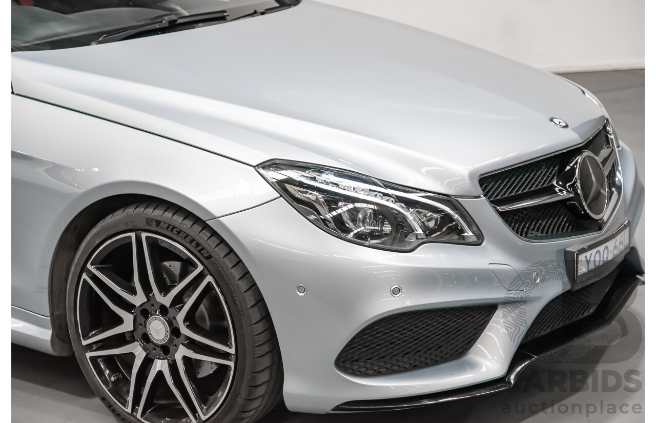 8/2015 Mercedes-Benz E250  207 MY15 2d Cabriolet Silver 2.0L Turbo