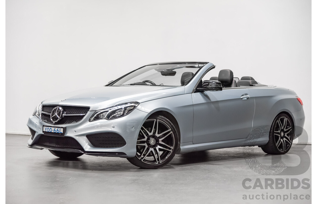8/2015 Mercedes-Benz E250  207 MY15 2d Cabriolet Silver 2.0L Turbo