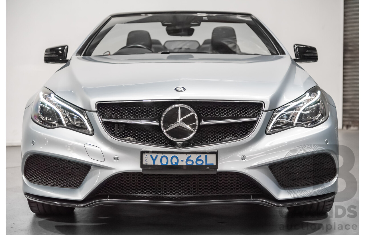 8/2015 Mercedes-Benz E250  207 MY15 2d Cabriolet Silver 2.0L Turbo