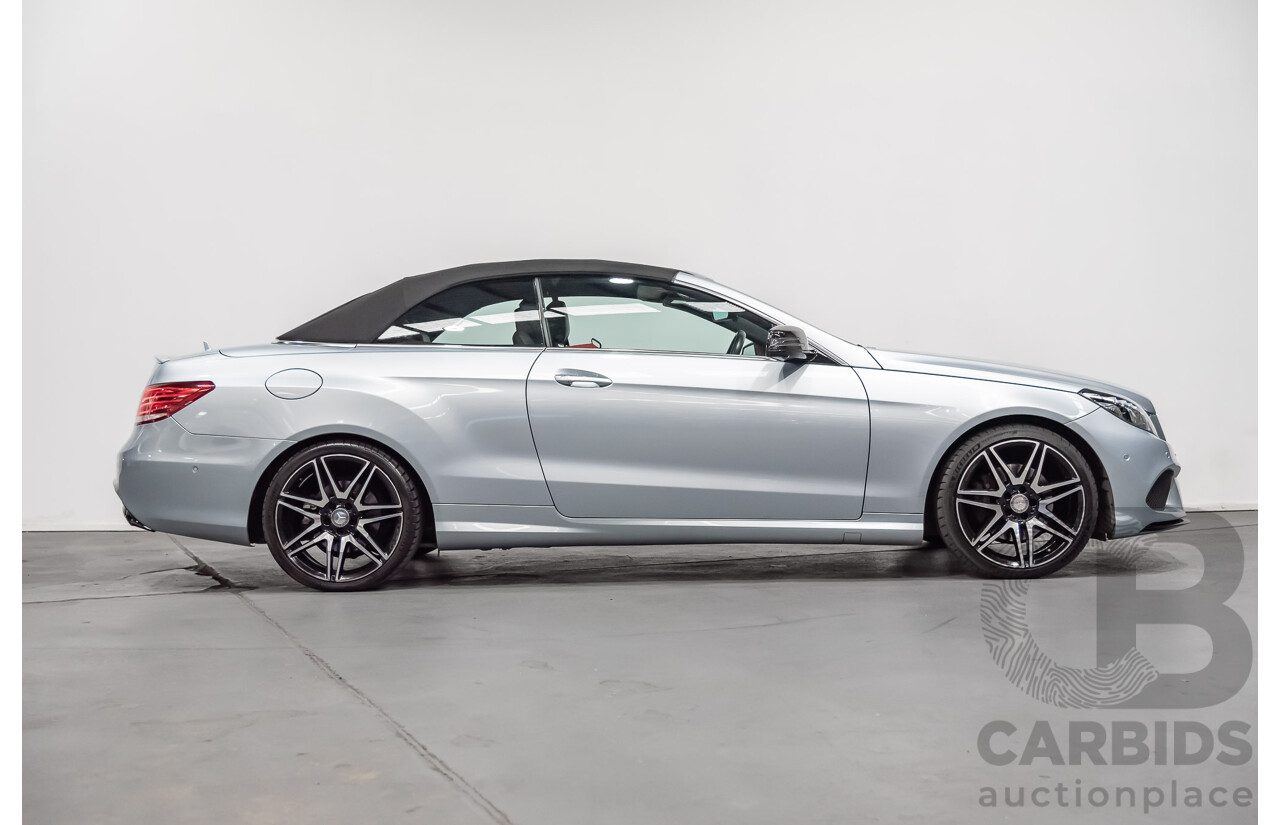 8/2015 Mercedes-Benz E250  207 MY15 2d Cabriolet Silver 2.0L Turbo