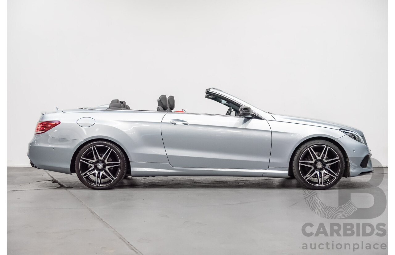 8/2015 Mercedes-Benz E250  207 MY15 2d Cabriolet Silver 2.0L Turbo