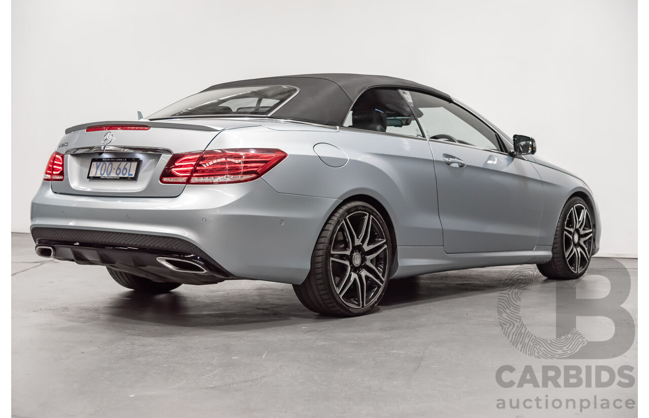 8/2015 Mercedes-Benz E250  207 MY15 2d Cabriolet Silver 2.0L Turbo