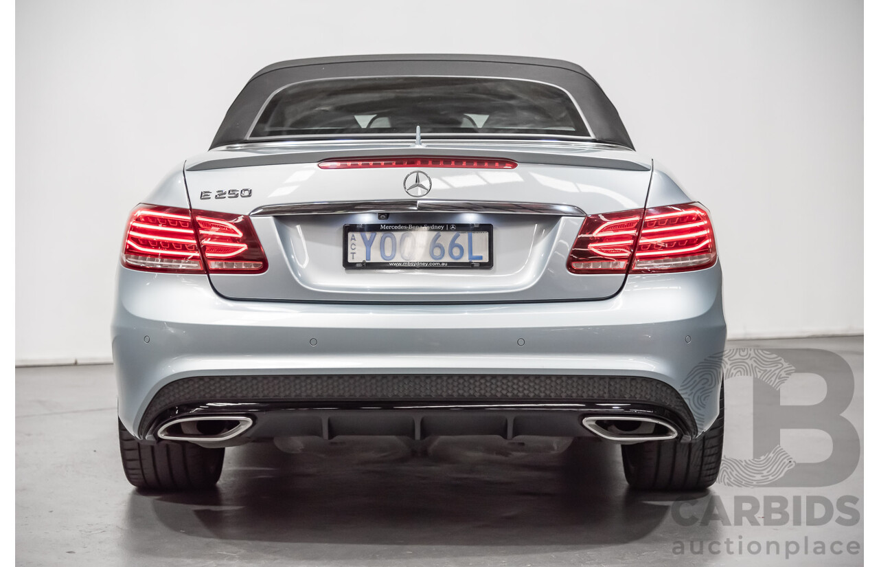8/2015 Mercedes-Benz E250  207 MY15 2d Cabriolet Silver 2.0L Turbo