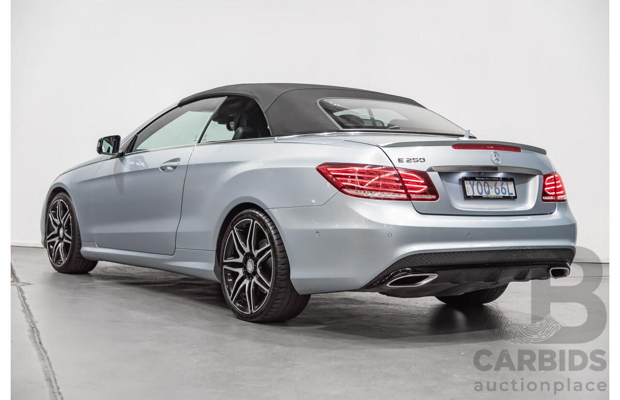 8/2015 Mercedes-Benz E250  207 MY15 2d Cabriolet Silver 2.0L Turbo