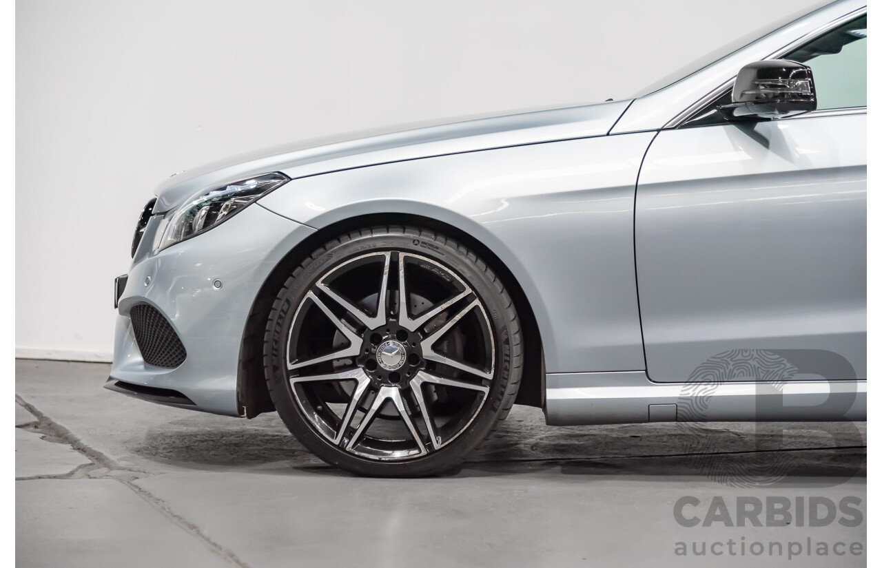 8/2015 Mercedes-Benz E250  207 MY15 2d Cabriolet Silver 2.0L Turbo