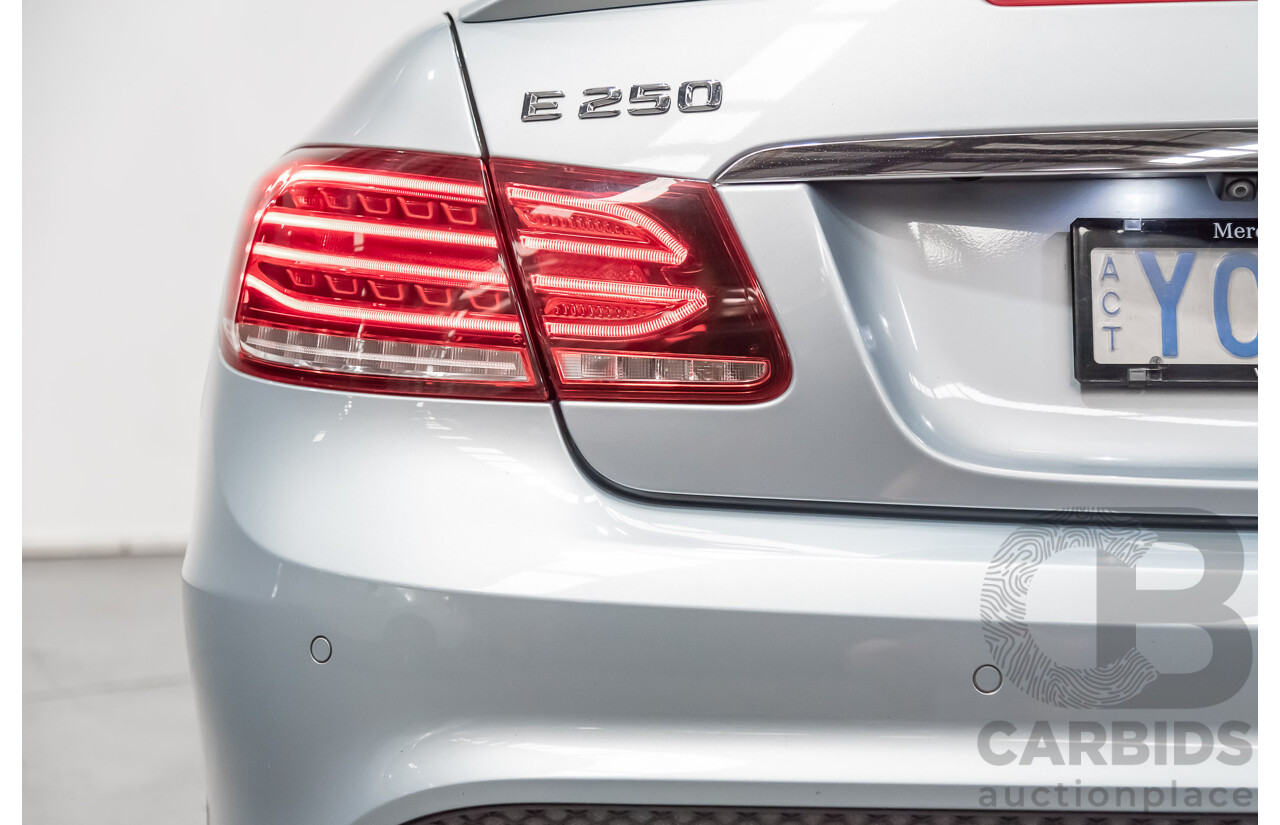 8/2015 Mercedes-Benz E250  207 MY15 2d Cabriolet Silver 2.0L Turbo