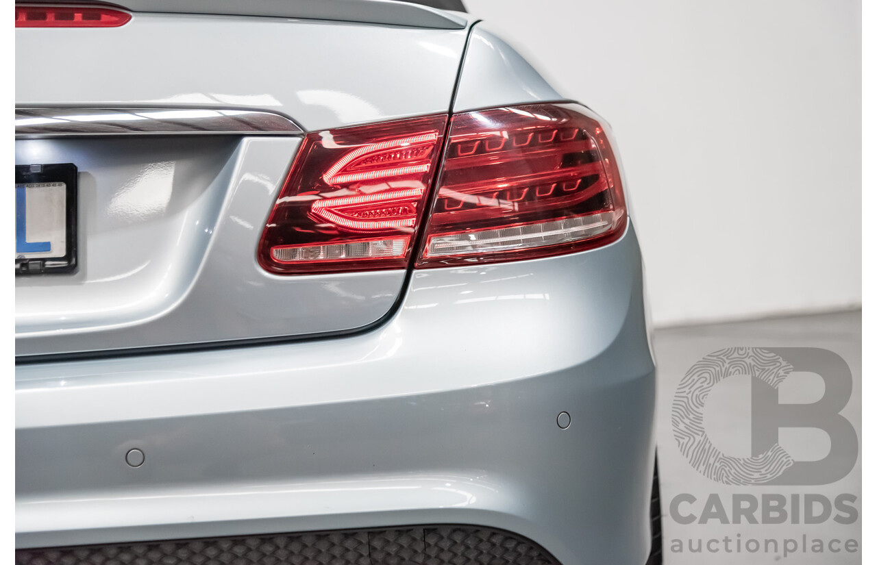 8/2015 Mercedes-Benz E250  207 MY15 2d Cabriolet Silver 2.0L Turbo