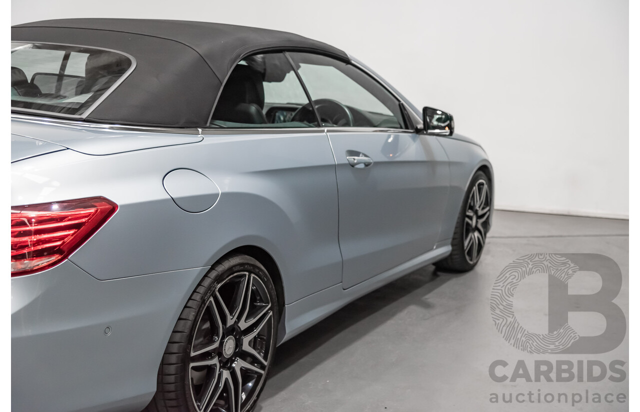 8/2015 Mercedes-Benz E250  207 MY15 2d Cabriolet Silver 2.0L Turbo