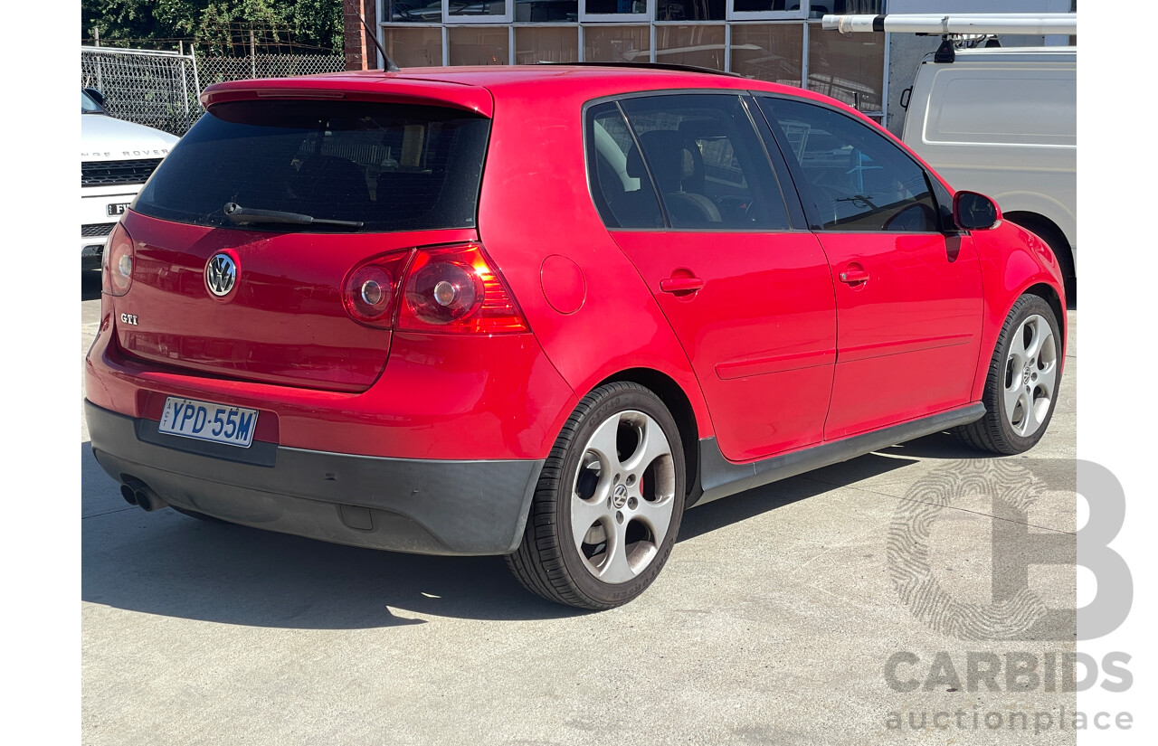 9/2009 Volkswagen Golf GTi 1K MY09 5d Hatchback Red 2.0L