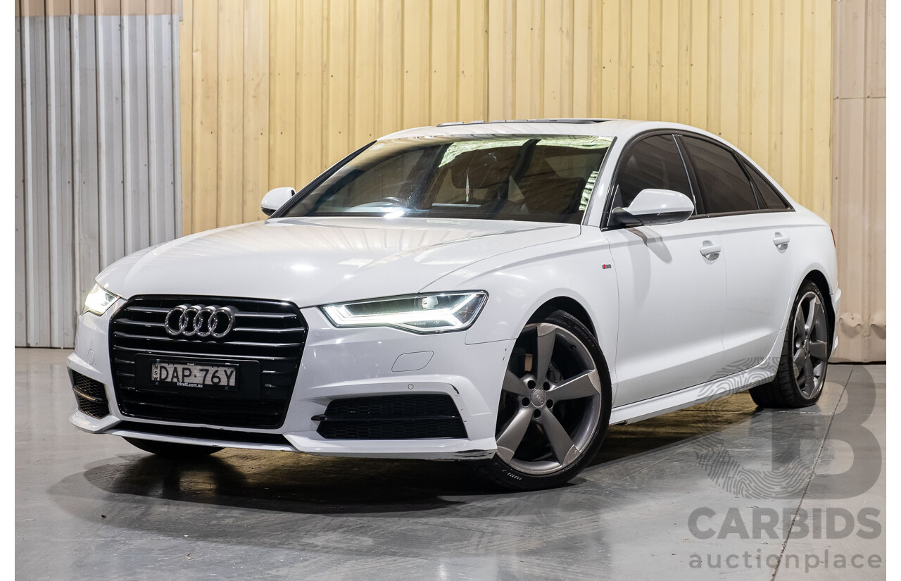 7/2015 Audi A6 1.8 TFSI C7 4GL S-Line Package 4d Sedan White 1.8L Turbo