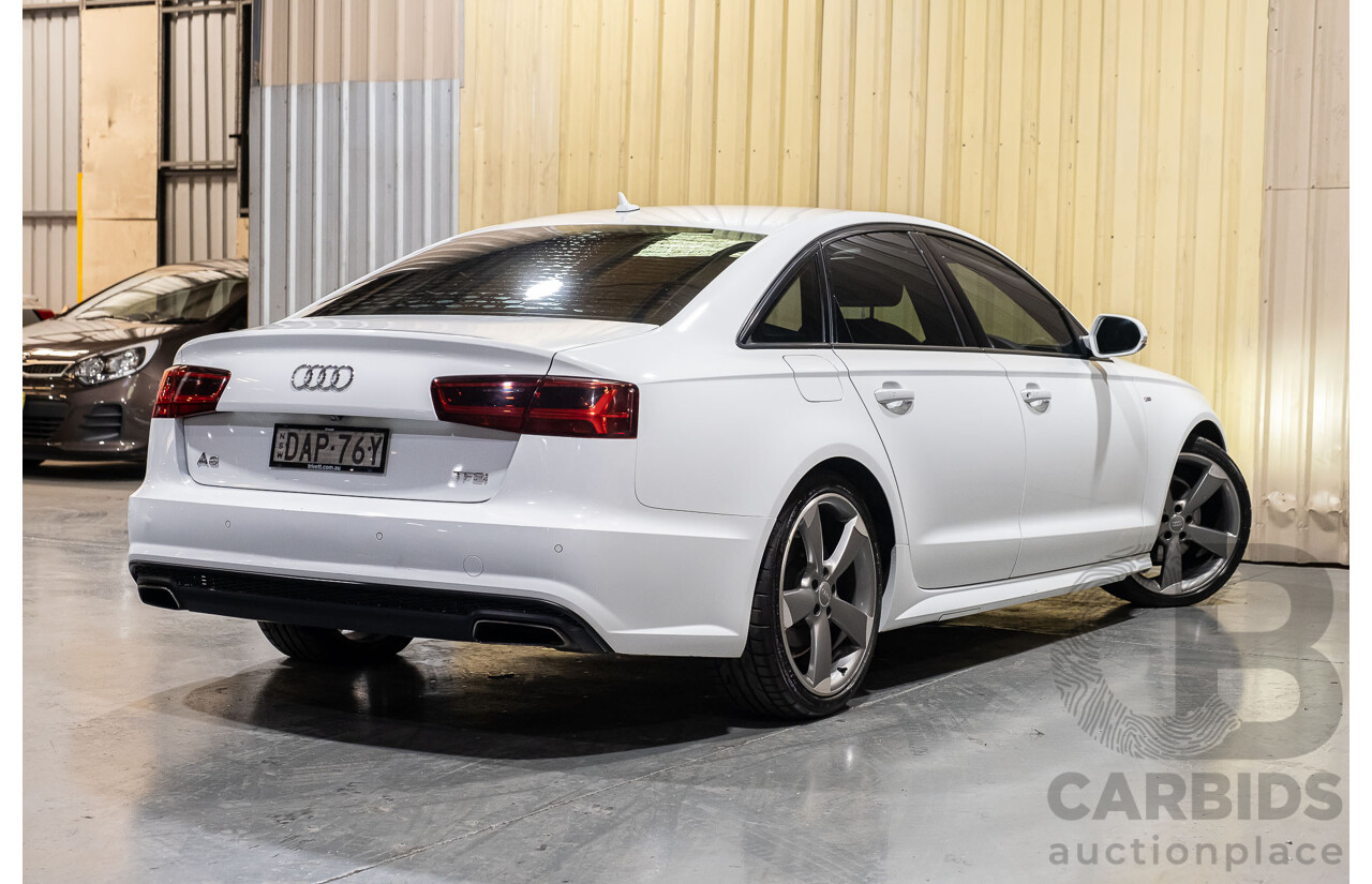 7/2015 Audi A6 1.8 TFSI C7 4GL S-Line Package 4d Sedan White 1.8L Turbo