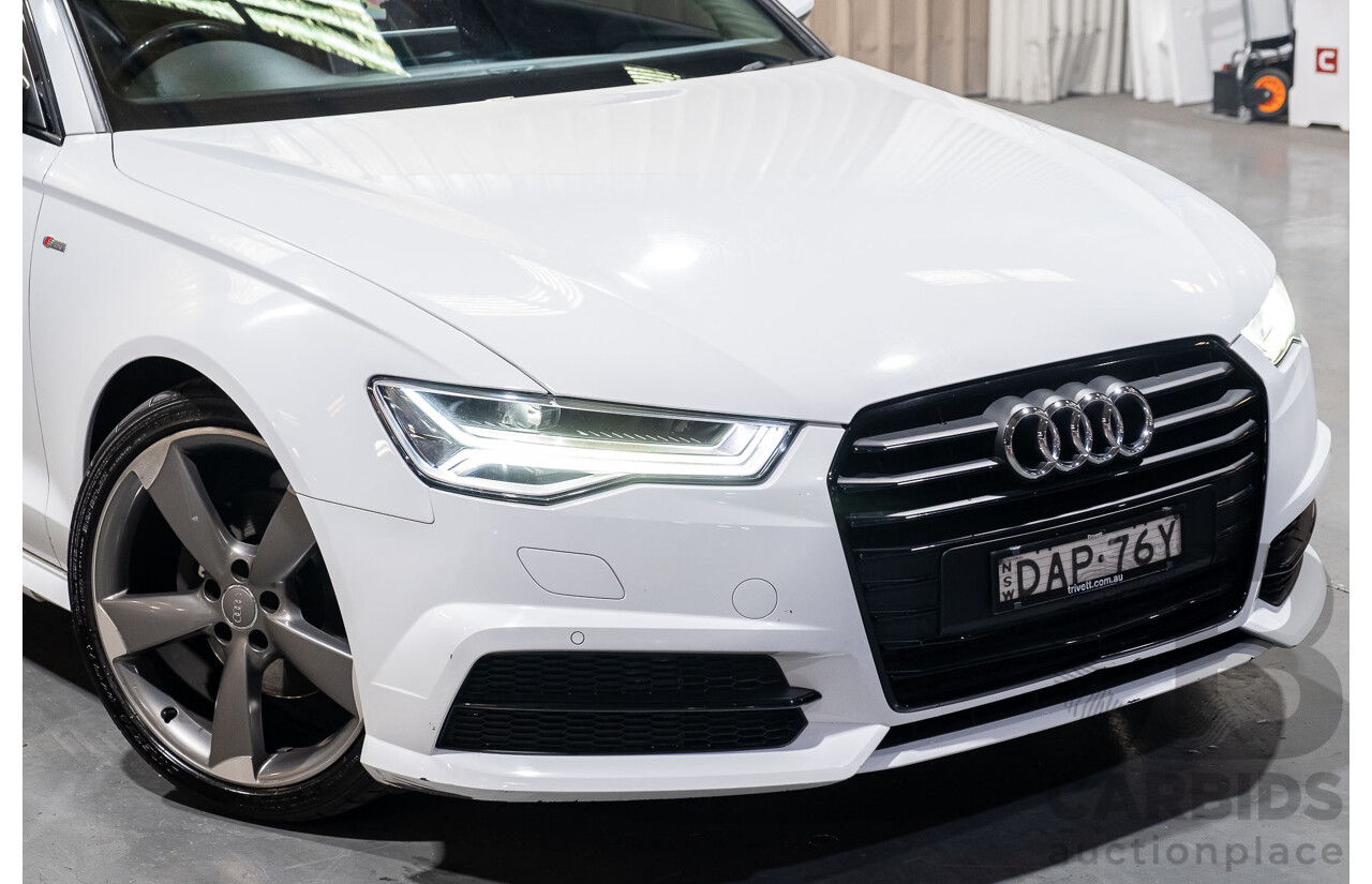 7/2015 Audi A6 1.8 TFSI C7 4GL S-Line Package 4d Sedan White 1.8L Turbo