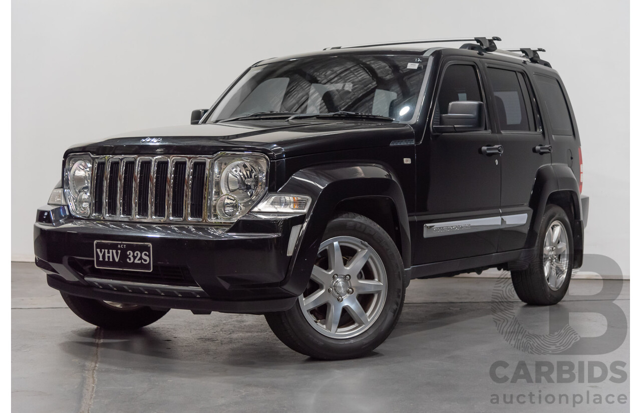 1/2012 Jeep Cherokee Limited CRD (4x4) KK 4d Wagon Black 2.8L Turbo Diesel
