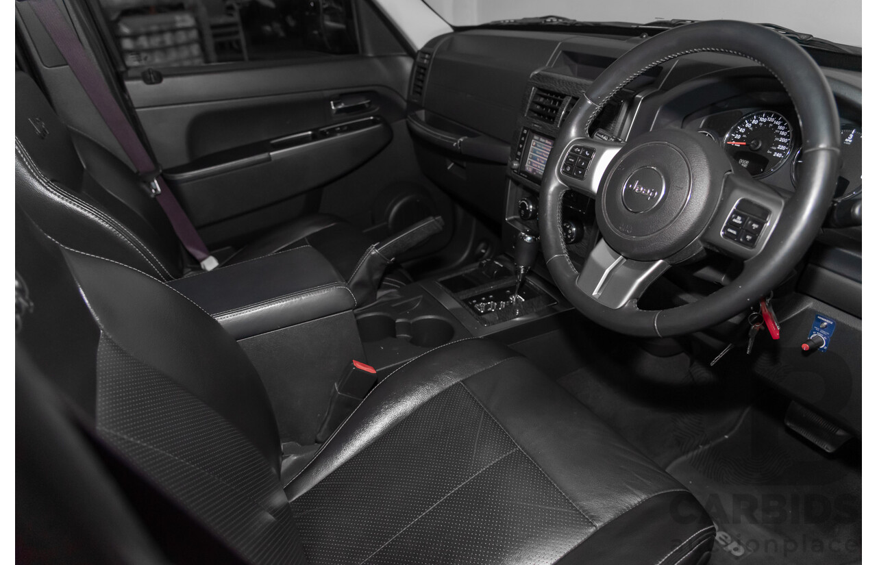 1/2012 Jeep Cherokee Limited CRD (4x4) KK 4d Wagon Black 2.8L Turbo Diesel