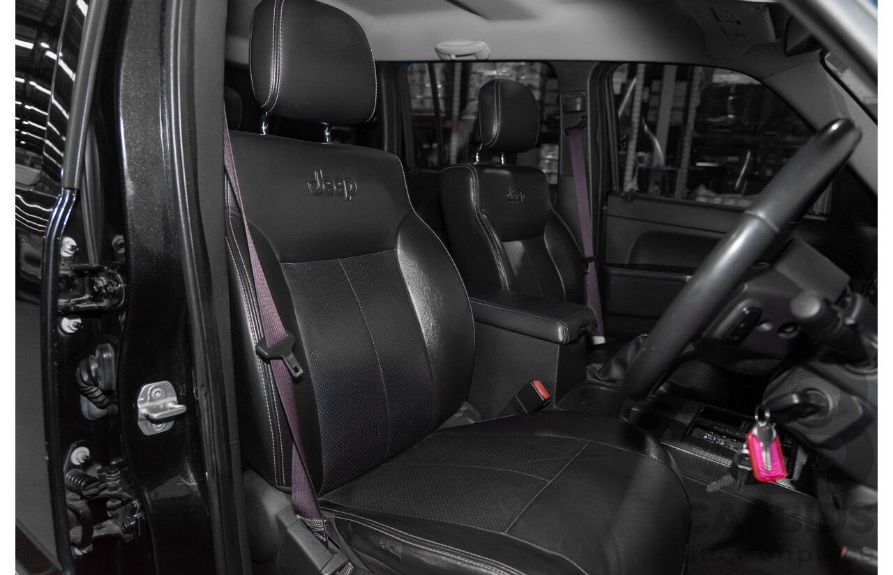 1/2012 Jeep Cherokee Limited CRD (4x4) KK 4d Wagon Black 2.8L Turbo Diesel