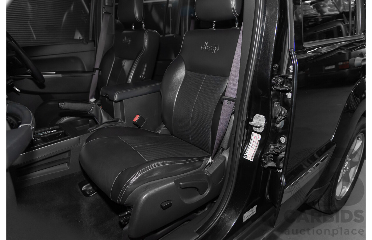 1/2012 Jeep Cherokee Limited CRD (4x4) KK 4d Wagon Black 2.8L Turbo Diesel