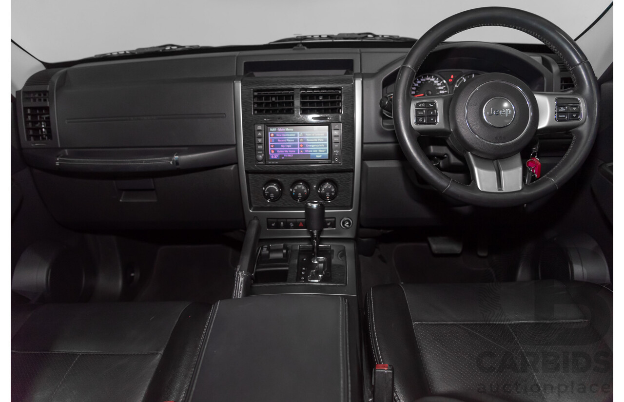 1/2012 Jeep Cherokee Limited CRD (4x4) KK 4d Wagon Black 2.8L Turbo Diesel