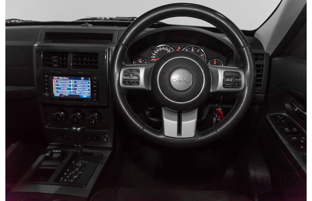 1/2012 Jeep Cherokee Limited CRD (4x4) KK 4d Wagon Black 2.8L Turbo Diesel