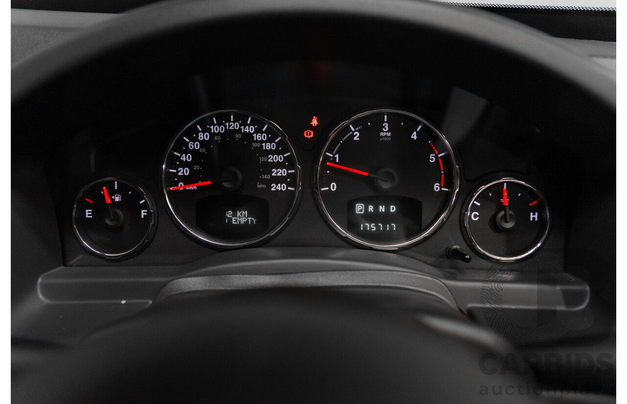 1/2012 Jeep Cherokee Limited CRD (4x4) KK 4d Wagon Black 2.8L Turbo Diesel