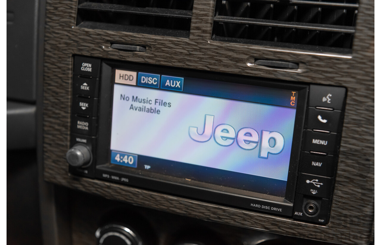 1/2012 Jeep Cherokee Limited CRD (4x4) KK 4d Wagon Black 2.8L Turbo Diesel