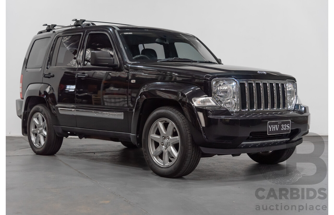 1/2012 Jeep Cherokee Limited CRD (4x4) KK 4d Wagon Black 2.8L Turbo Diesel