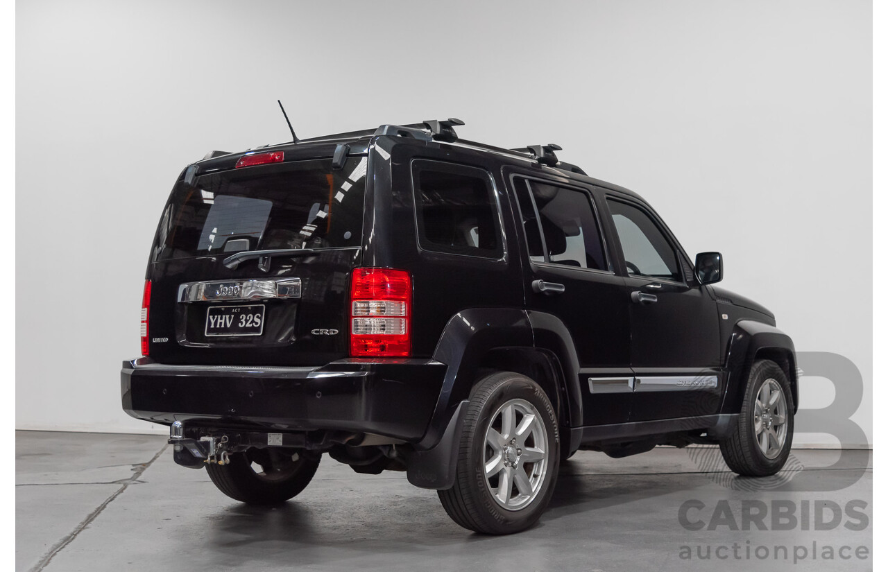 1/2012 Jeep Cherokee Limited CRD (4x4) KK 4d Wagon Black 2.8L Turbo Diesel