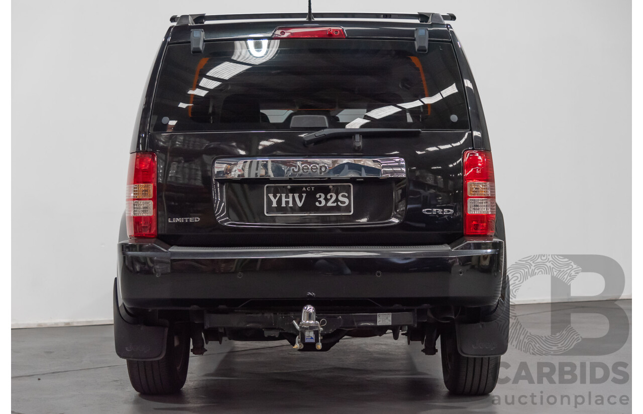 1/2012 Jeep Cherokee Limited CRD (4x4) KK 4d Wagon Black 2.8L Turbo Diesel