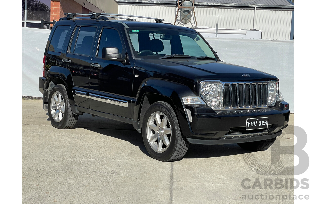 1/2012 Jeep Cherokee Limited CRD (4x4) KK 4d Wagon Black 2.8L Turbo Diesel