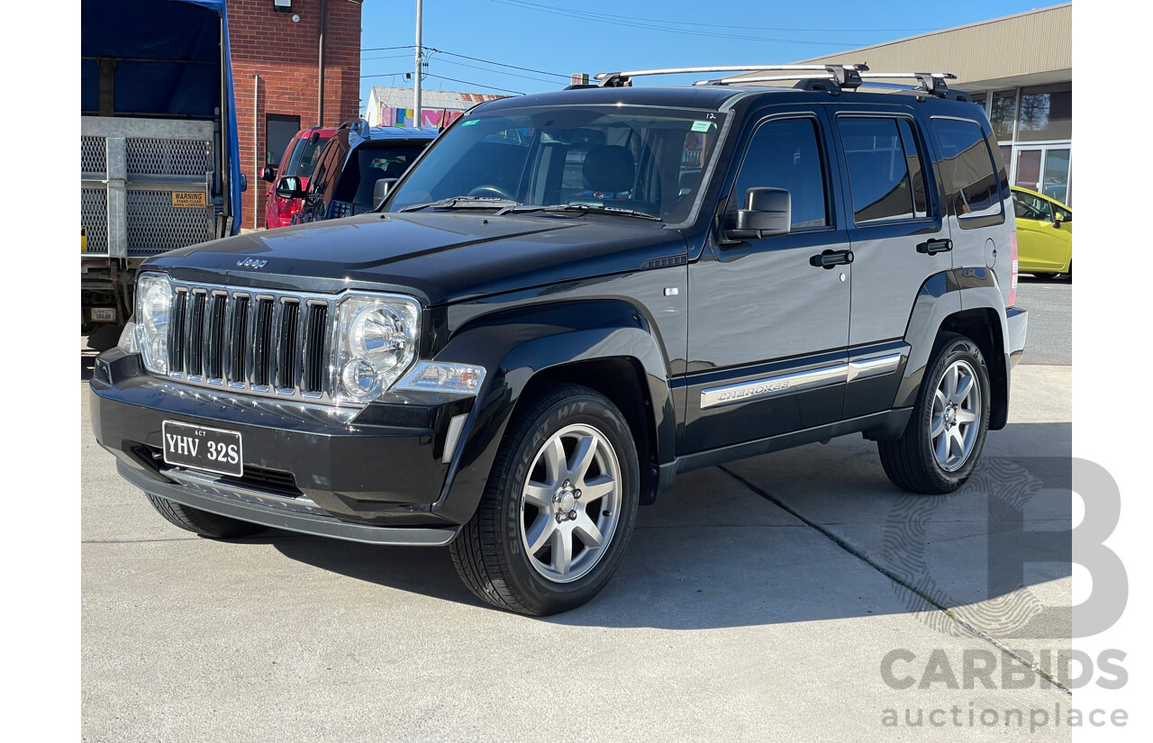 1/2012 Jeep Cherokee Limited CRD (4x4) KK 4d Wagon Black 2.8L Turbo Diesel