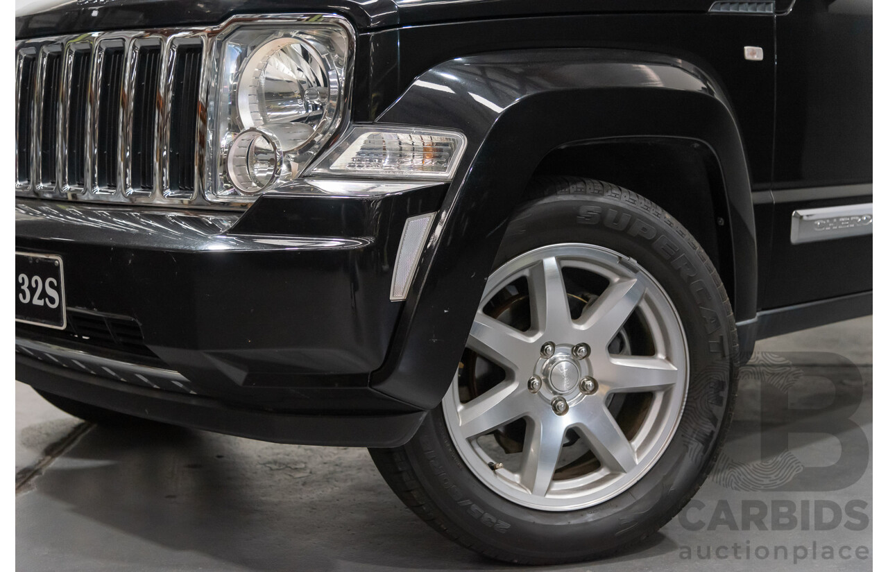 1/2012 Jeep Cherokee Limited CRD (4x4) KK 4d Wagon Black 2.8L Turbo Diesel