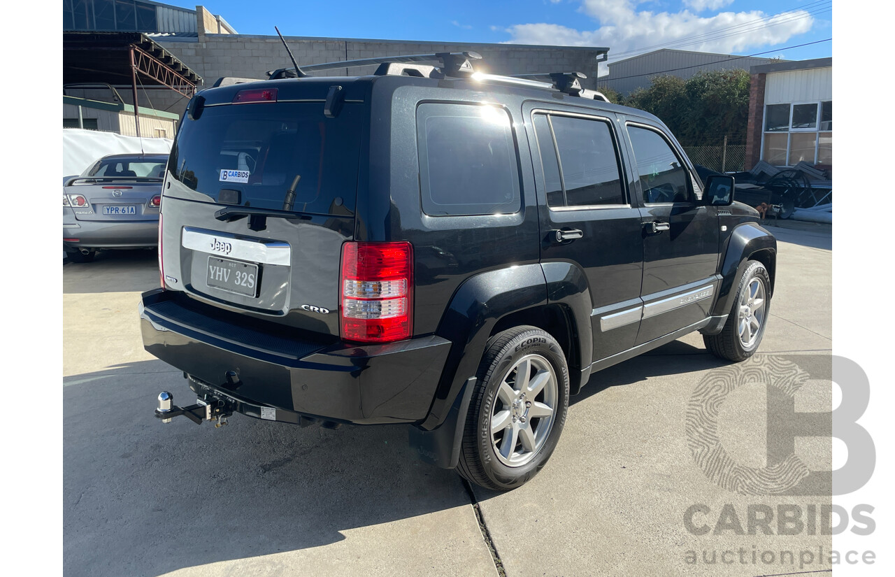 1/2012 Jeep Cherokee Limited CRD (4x4) KK 4d Wagon Black 2.8L Turbo Diesel