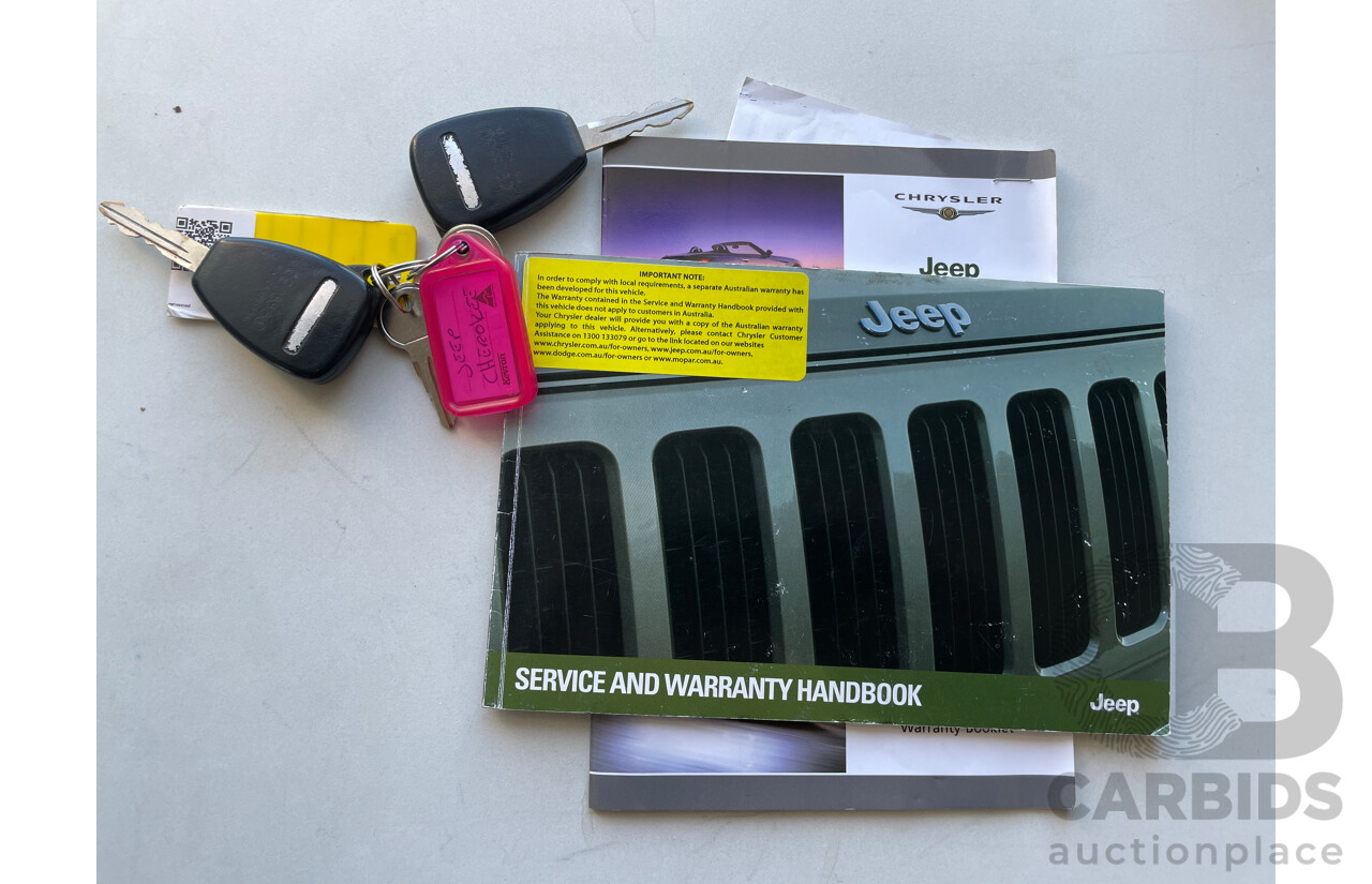 1/2012 Jeep Cherokee Limited CRD (4x4) KK 4d Wagon Black 2.8L Turbo Diesel