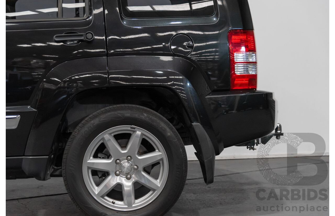 1/2012 Jeep Cherokee Limited CRD (4x4) KK 4d Wagon Black 2.8L Turbo Diesel