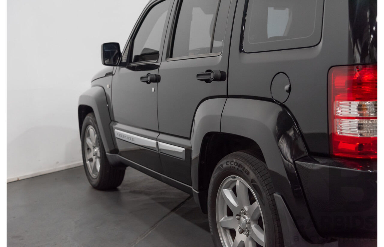 1/2012 Jeep Cherokee Limited CRD (4x4) KK 4d Wagon Black 2.8L Turbo Diesel