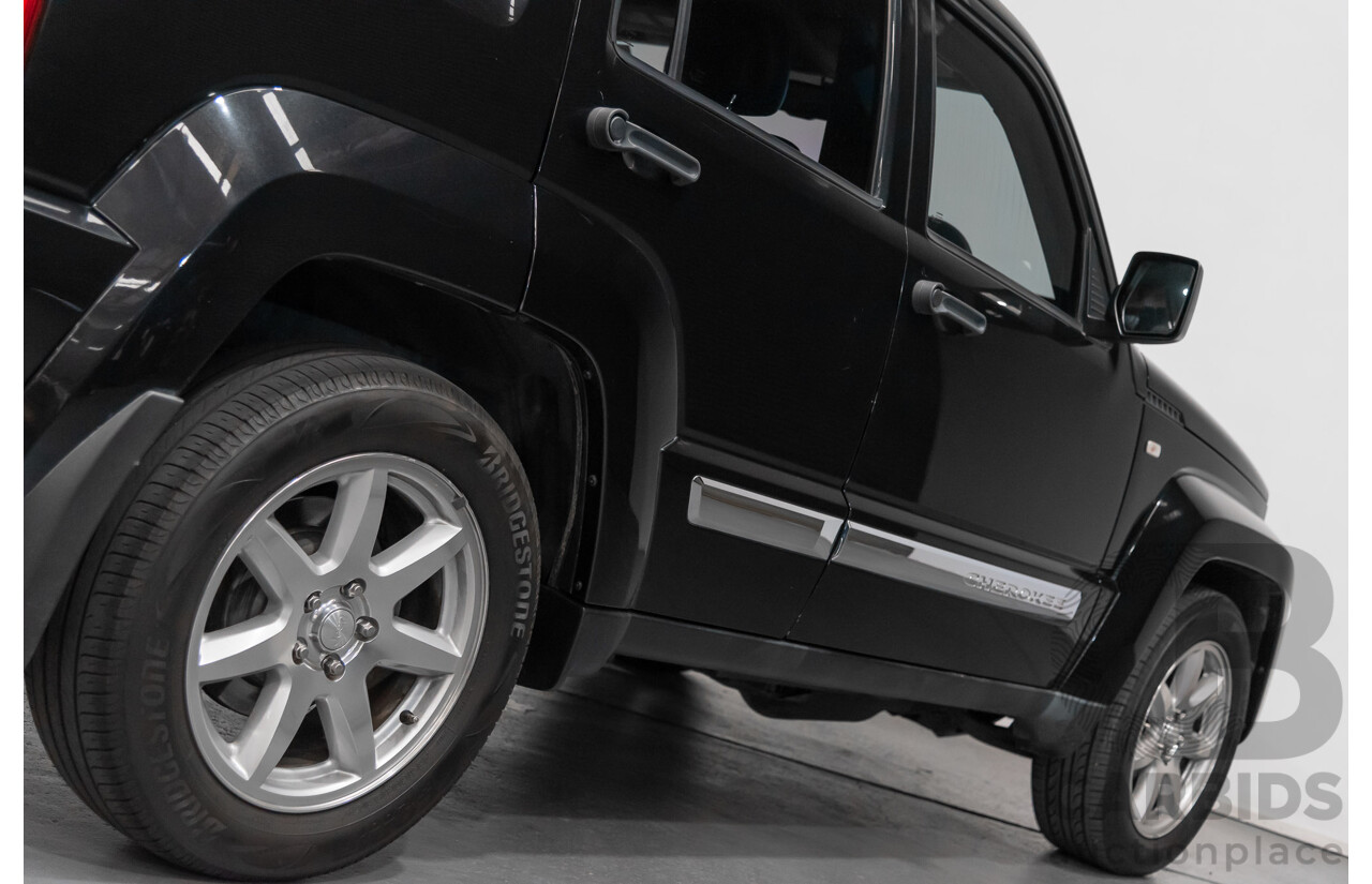 1/2012 Jeep Cherokee Limited CRD (4x4) KK 4d Wagon Black 2.8L Turbo Diesel