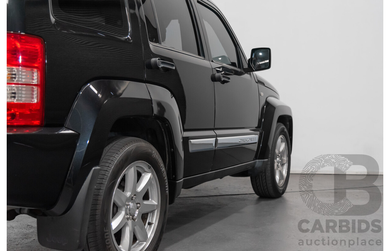 1/2012 Jeep Cherokee Limited CRD (4x4) KK 4d Wagon Black 2.8L Turbo Diesel