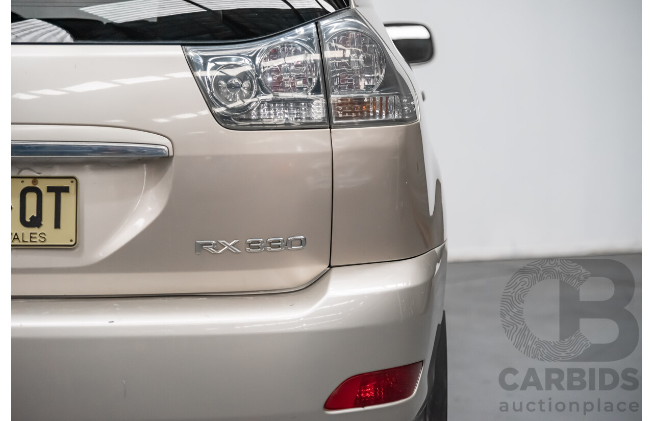 4/2003 Lexus Rx330 Sports MCU38R 4d Wagon Beige 3.3L V6