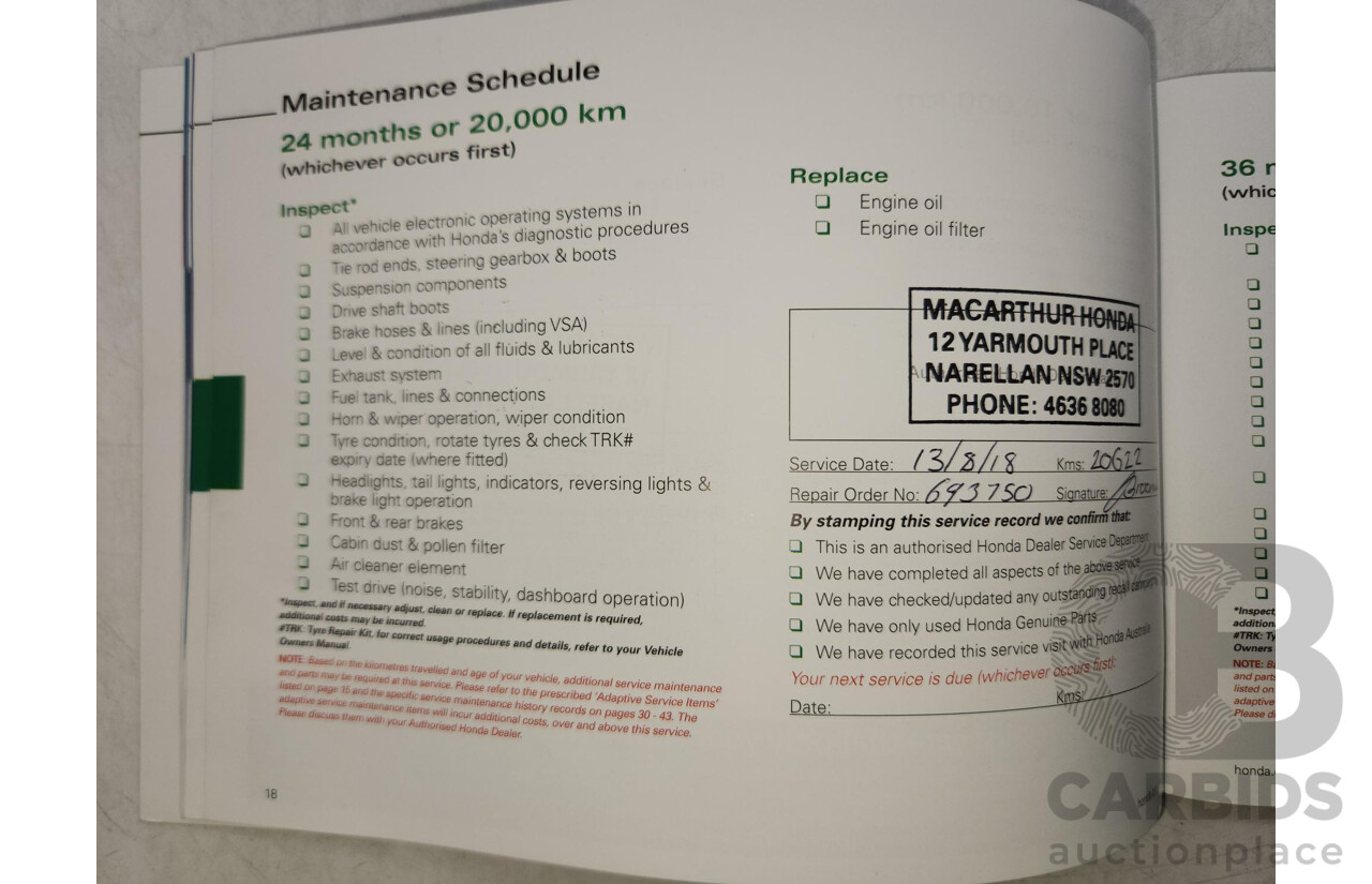 6/2016 Honda HR-V VTi 4d Wagon White 1.8L