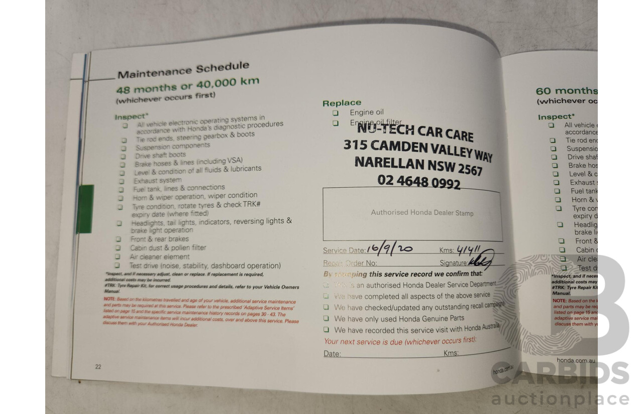 6/2016 Honda HR-V VTi 4d Wagon White 1.8L