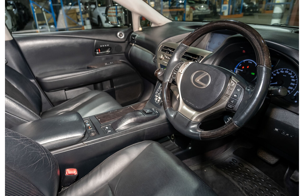 4/2013 Lexus RX450h Sports Luxury GYL15R MY12 4d Wagon Black 3.5L V6 Hybrid
