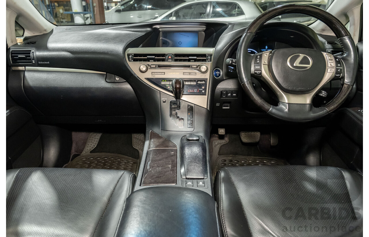 4/2013 Lexus RX450h Sports Luxury GYL15R MY12 4d Wagon Black 3.5L V6 Hybrid