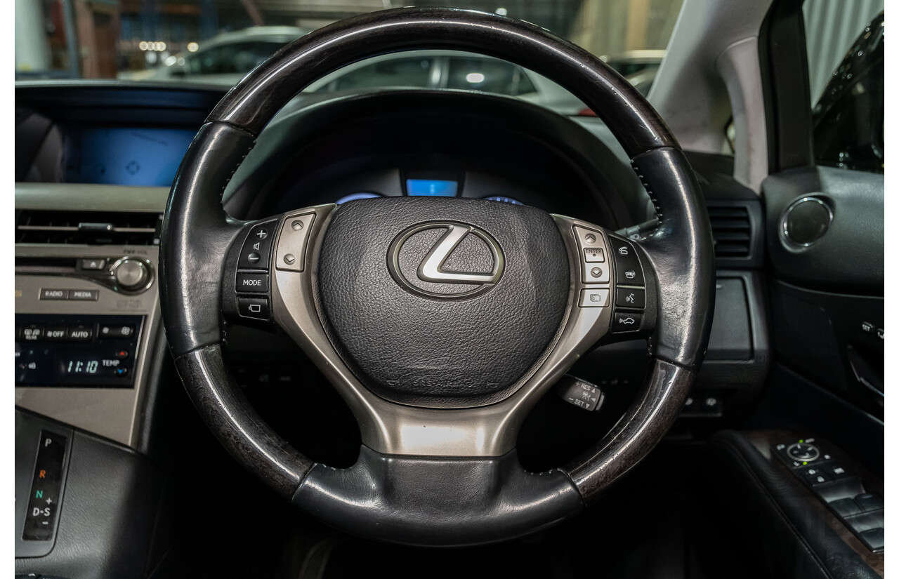 4/2013 Lexus RX450h Sports Luxury GYL15R MY12 4d Wagon Black 3.5L V6 Hybrid