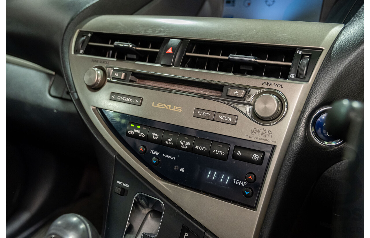 4/2013 Lexus RX450h Sports Luxury GYL15R MY12 4d Wagon Black 3.5L V6 Hybrid