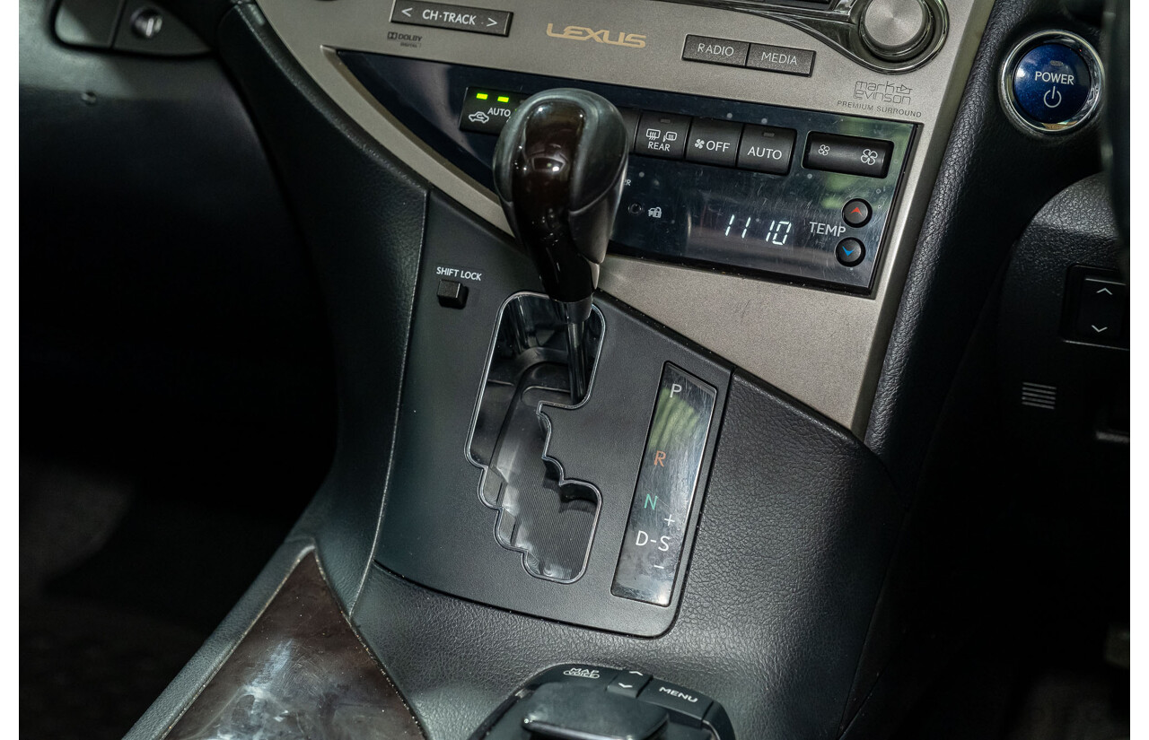 4/2013 Lexus RX450h Sports Luxury GYL15R MY12 4d Wagon Black 3.5L V6 Hybrid