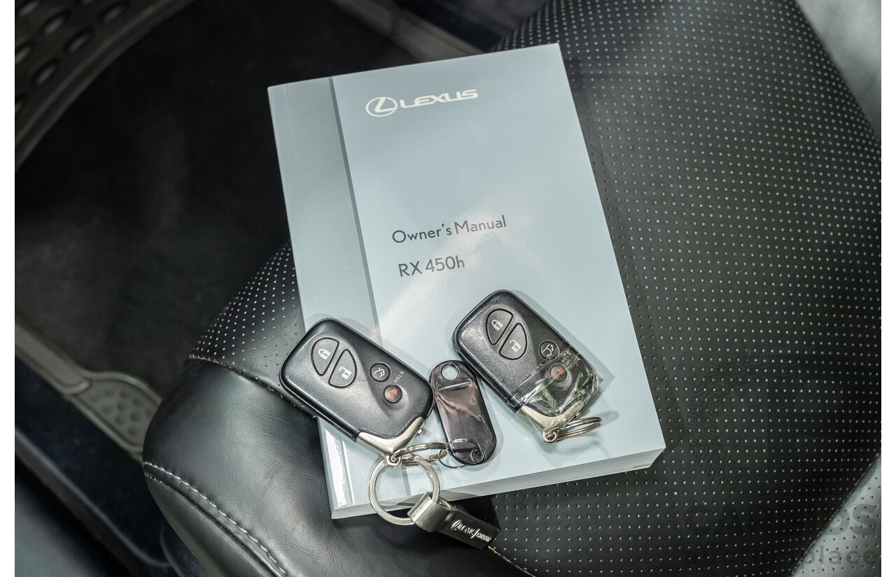 4/2013 Lexus RX450h Sports Luxury GYL15R MY12 4d Wagon Black 3.5L V6 Hybrid