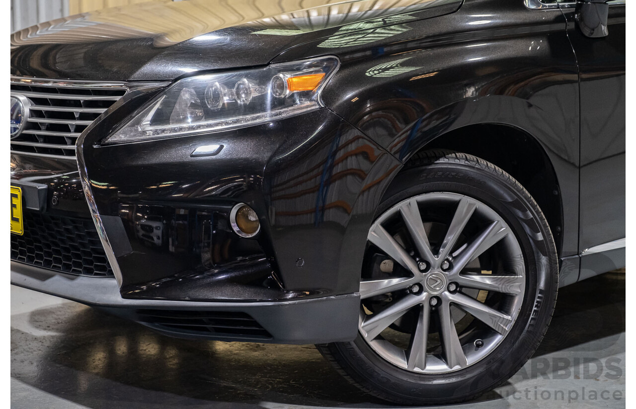 4/2013 Lexus RX450h Sports Luxury GYL15R MY12 4d Wagon Black 3.5L V6 Hybrid
