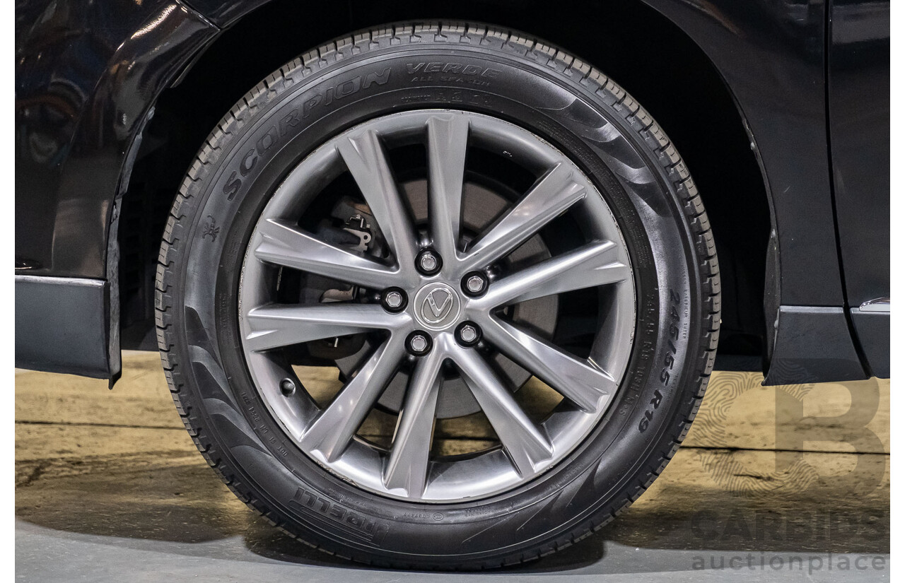 4/2013 Lexus RX450h Sports Luxury GYL15R MY12 4d Wagon Black 3.5L V6 Hybrid