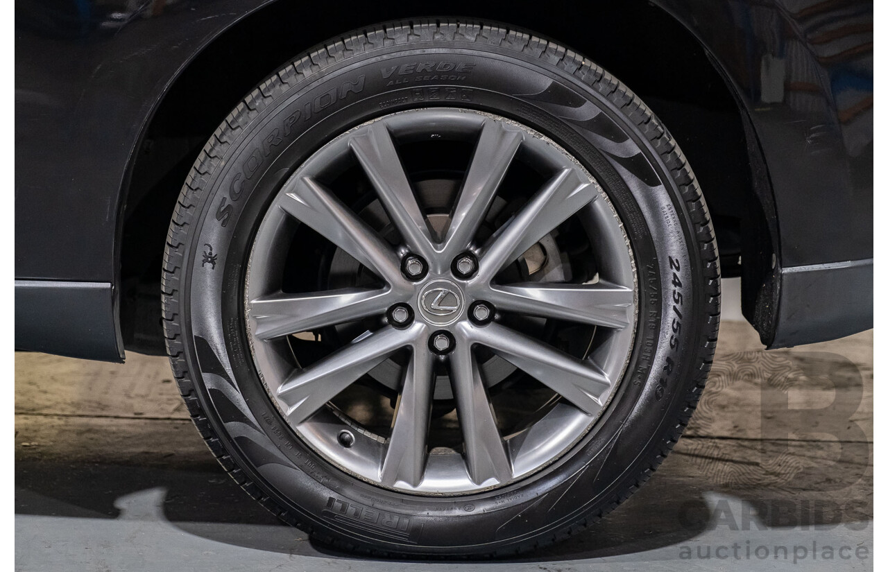 4/2013 Lexus RX450h Sports Luxury GYL15R MY12 4d Wagon Black 3.5L V6 Hybrid