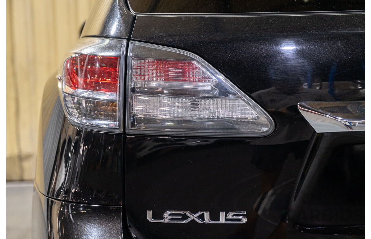 4/2013 Lexus RX450h Sports Luxury GYL15R MY12 4d Wagon Black 3.5L V6 Hybrid