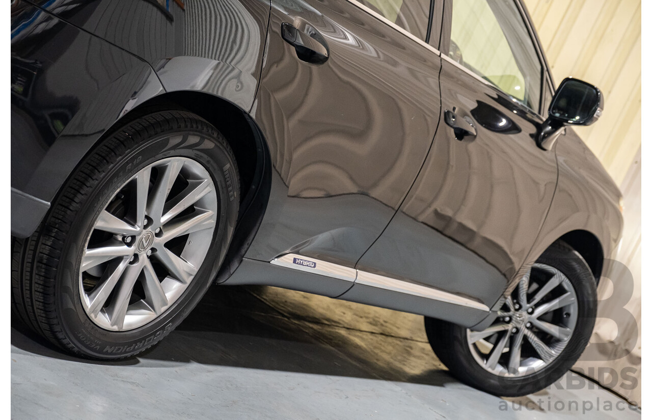 4/2013 Lexus RX450h Sports Luxury GYL15R MY12 4d Wagon Black 3.5L V6 Hybrid